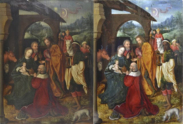 Proceso de restauración pictórica